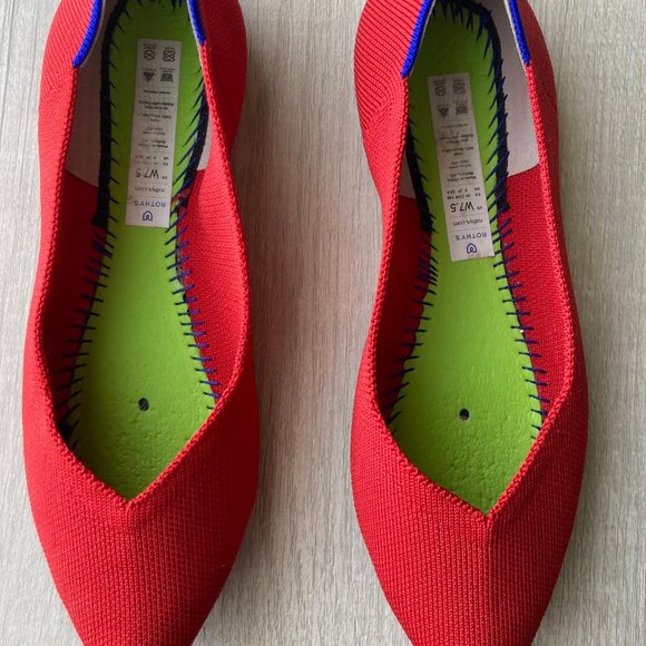 ROTHYS The Point in RED Size 7.5 - Picture 8 of 10